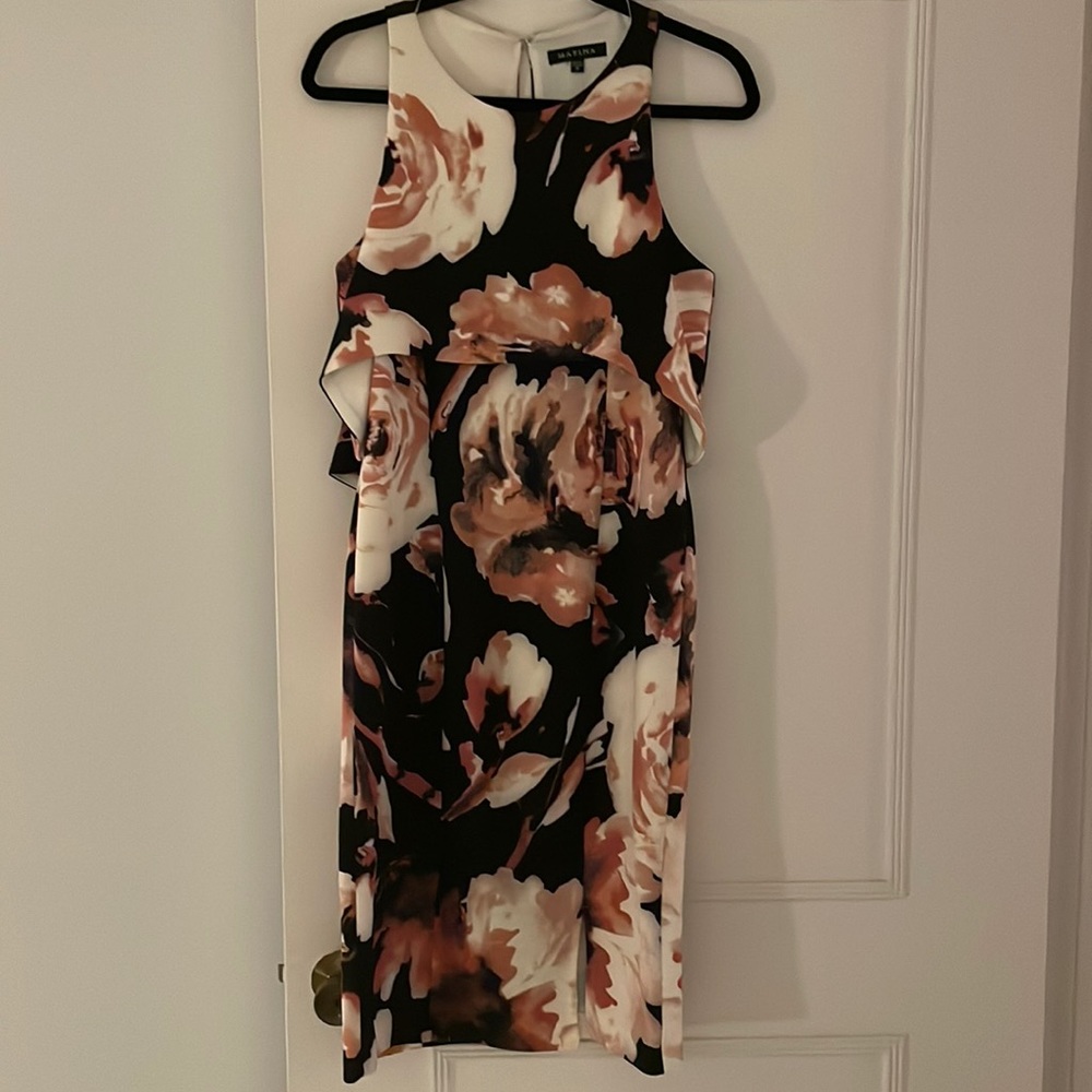 Marina Open Back Sheath Dress